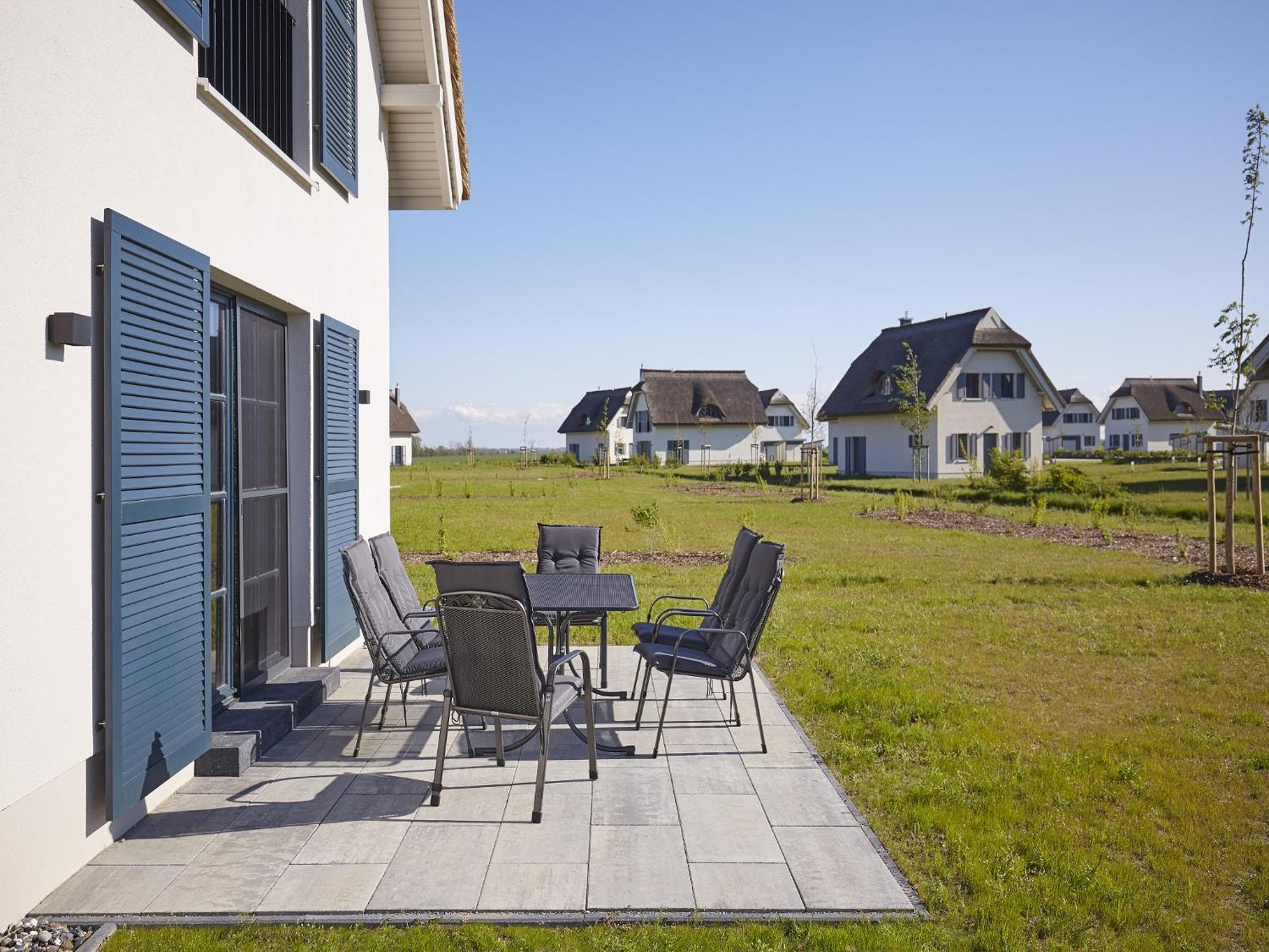 Reetland Am Meer - Premium Reetdachvilla Mit 3 Schlafzimmern, Sauna, Kamin Und Massagesessel F05 Dranske Exterior foto